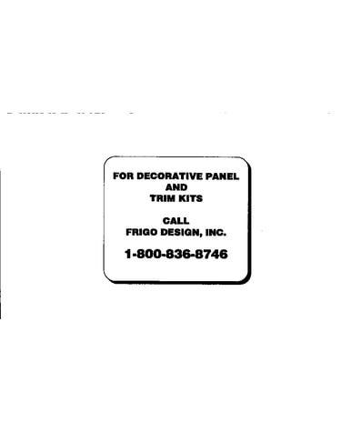 Panel and trim information