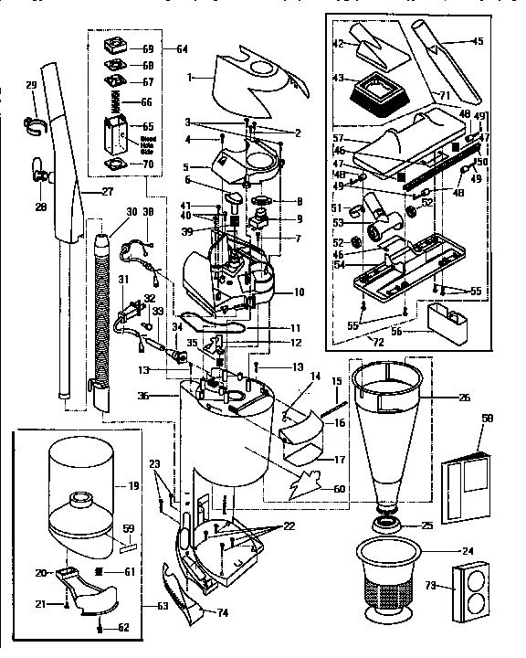 Handle and attachments