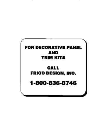 Decorative panel and trim kits