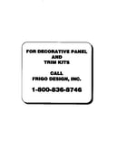Decorative panel and trim kits