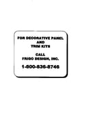 Decorative panel and trim kits