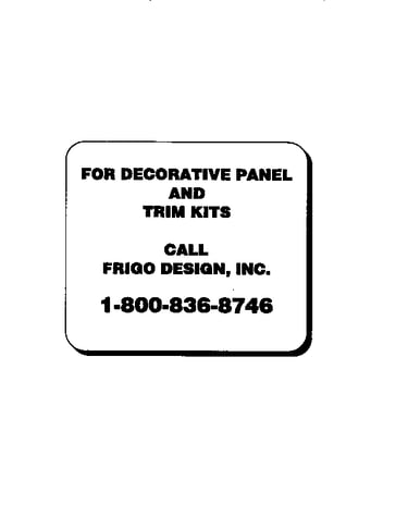 Decorative panel and trim kits