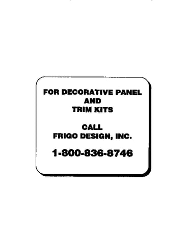 Decorative panel and trim kits