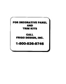 Decorative panel and trim kits