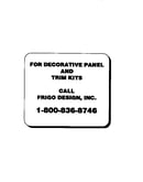 Decorative panel and trim kits