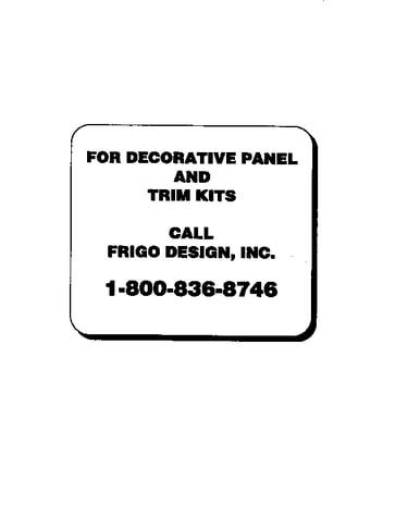 Decorative panel and trim kits
