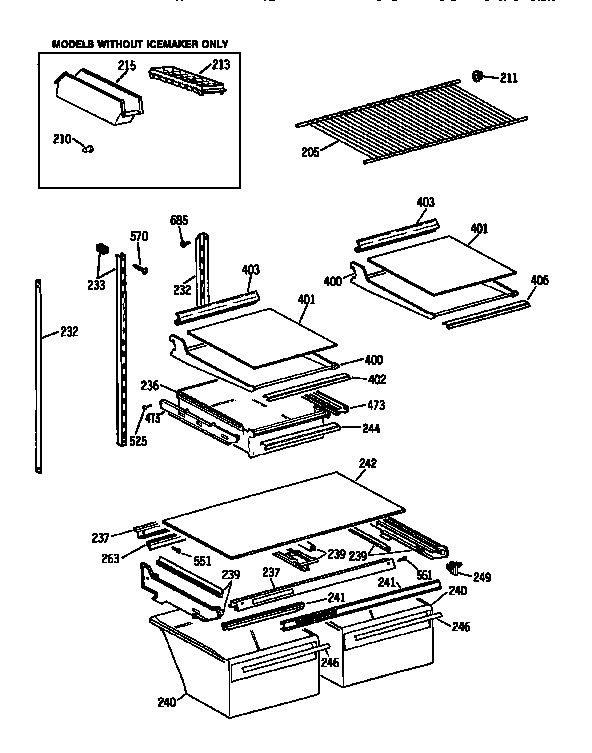 Shelf parts