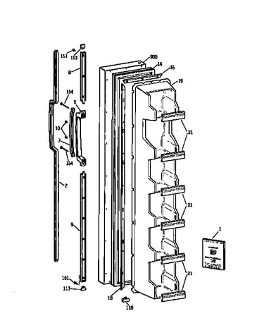 Freezer door
