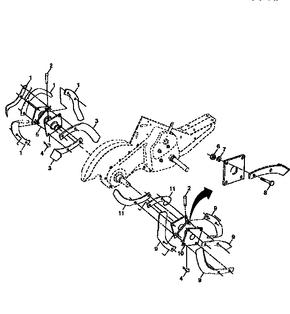 Tine assembly