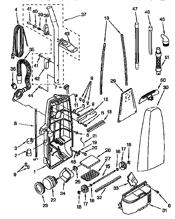 Dust compartment