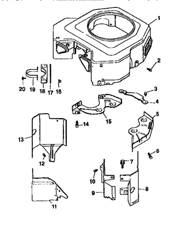 Blower housing and baffles