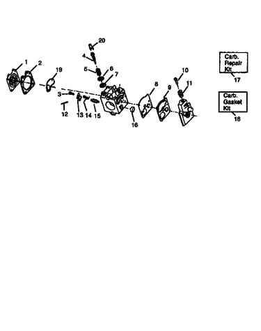 Carburetor asy 530-06964(wt-141a)