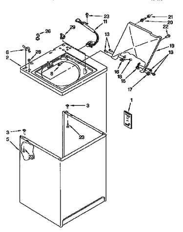 Top and cabinet