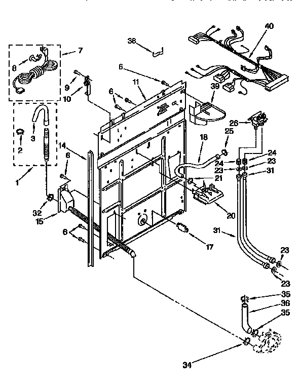Rear panel