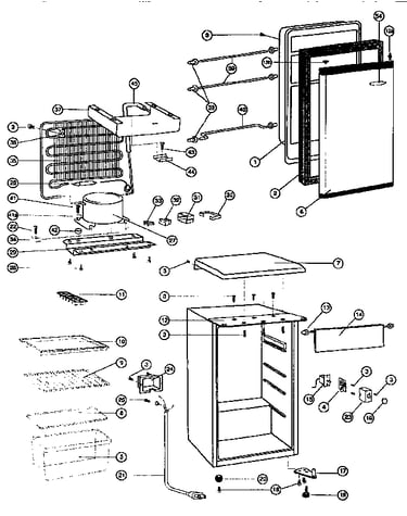 Compact refrigerator