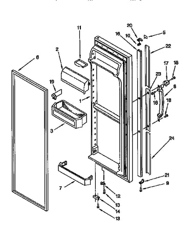 Refrigerator door