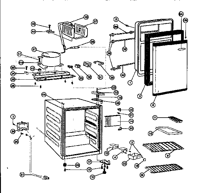 Compact refrigerator