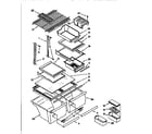 Kenmore 1069751752 shelves diagram