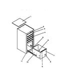 6 drawer side cabinet