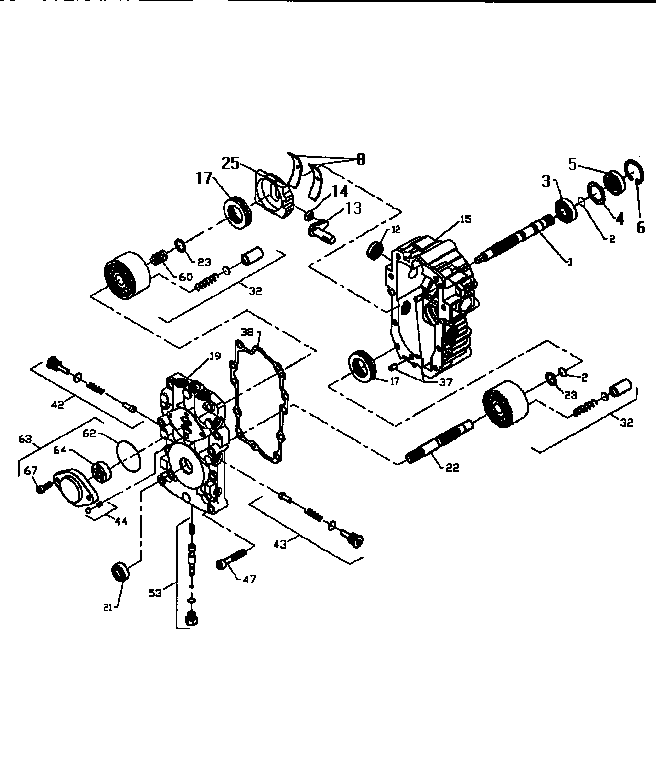 Hydro gear pump bu-10l-118