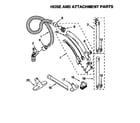 Kenmore 1162611190 hose and attachment diagram