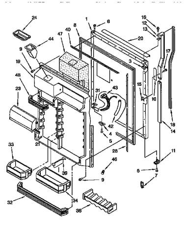 Refrigerator door