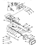 Motor and ice container