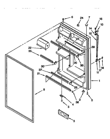 Refrigerator door