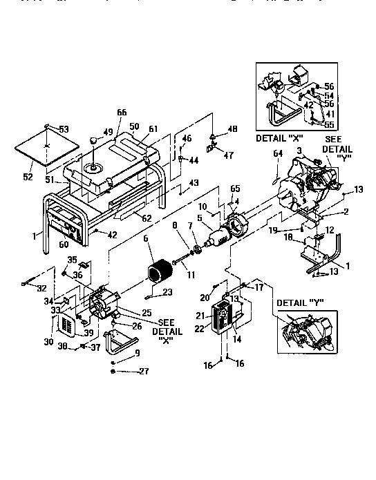 Rotor and stator assy.