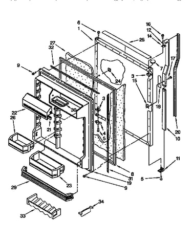 Refrigerator door
