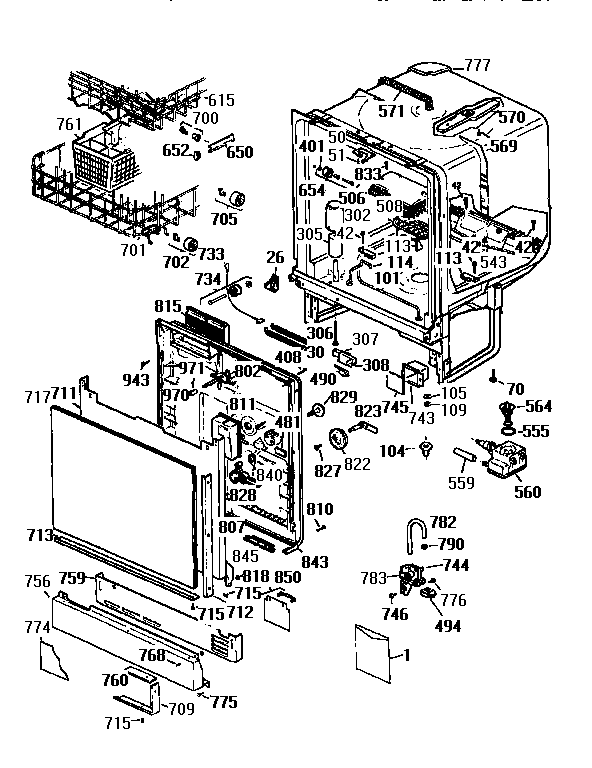 Body and door assembly