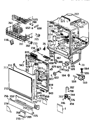 Body and door assembly