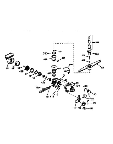 Motor pump mechanism