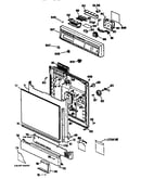 Escutcheon and door assembly