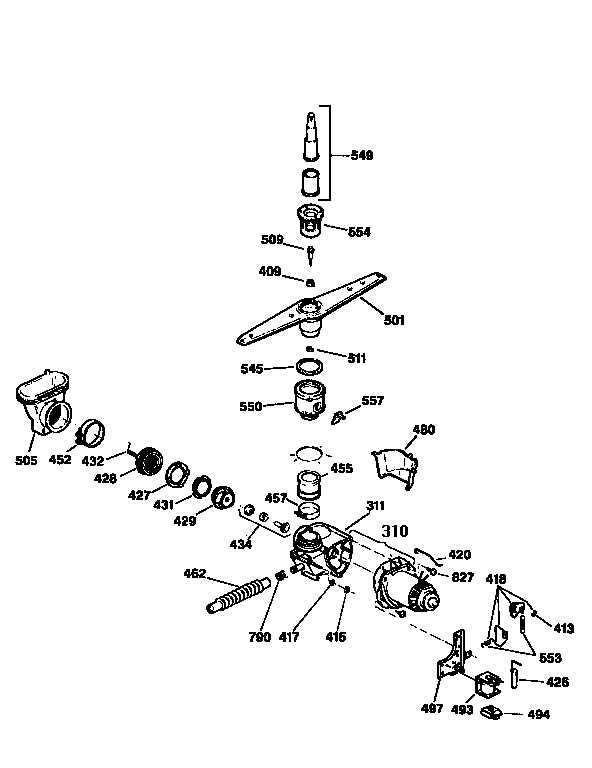 Motor pump mechanism