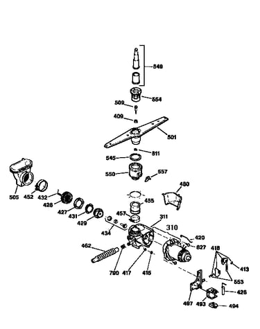 Motor pump mechanism