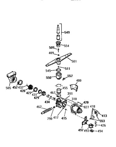 Motor pump mechanism