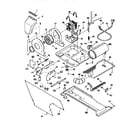 Kenmore 41799576100 burner and motor assembly diagram