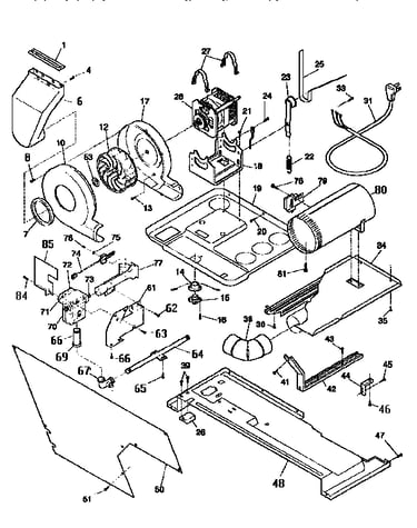 Burner and motor assembly