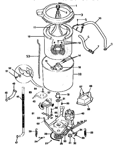 Inner and outer tub