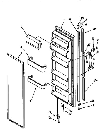 Refrigerator door