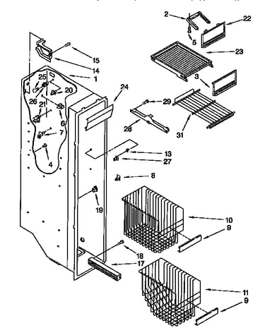 Freezer liner