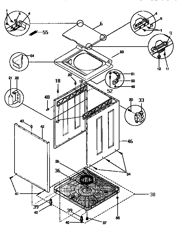 Washer cabinet