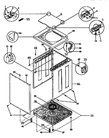 Washer cabinet