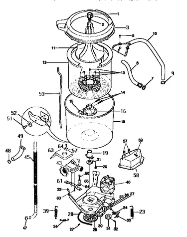 Inner and outer tub