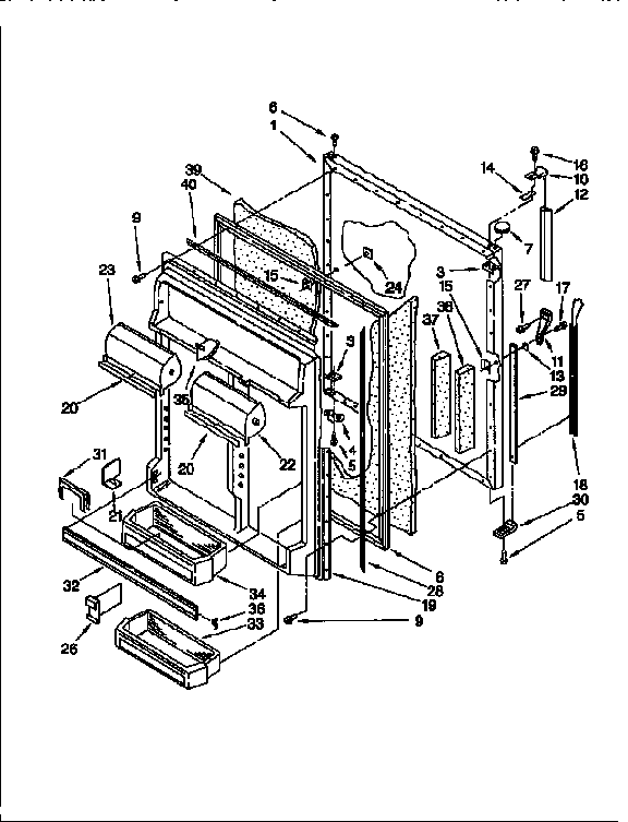 Refrigerator door