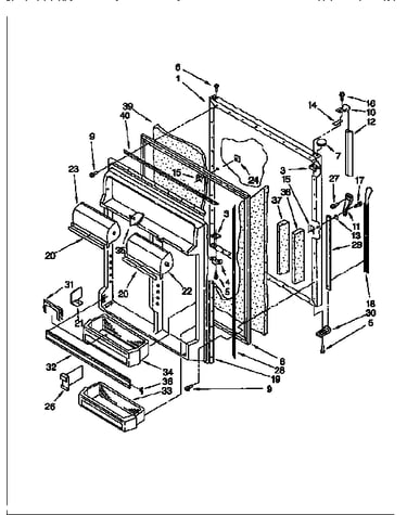 Refrigerator door