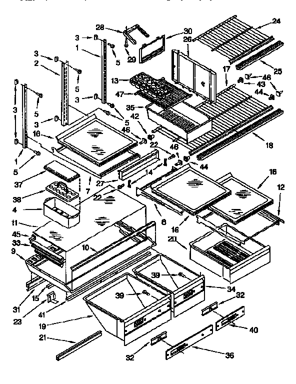 Shelf parts