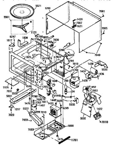 Oven and cabinet