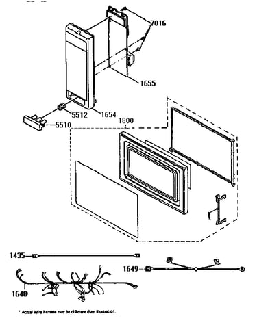 Control panel and door